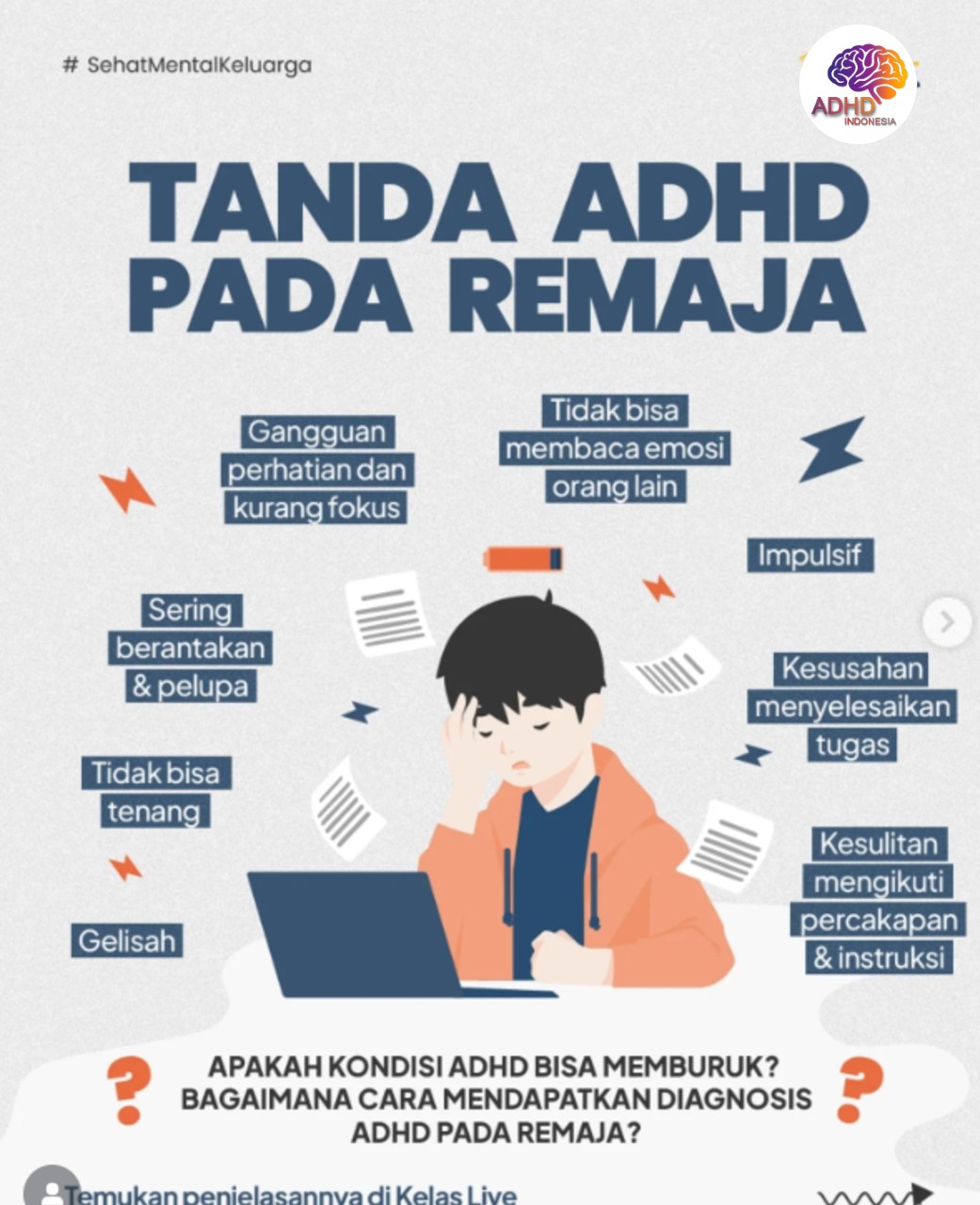 Screening ADHD Non-Diagnostik: Edukasi Awal bagi Orang Tua di Kabupaten Sidoarjo