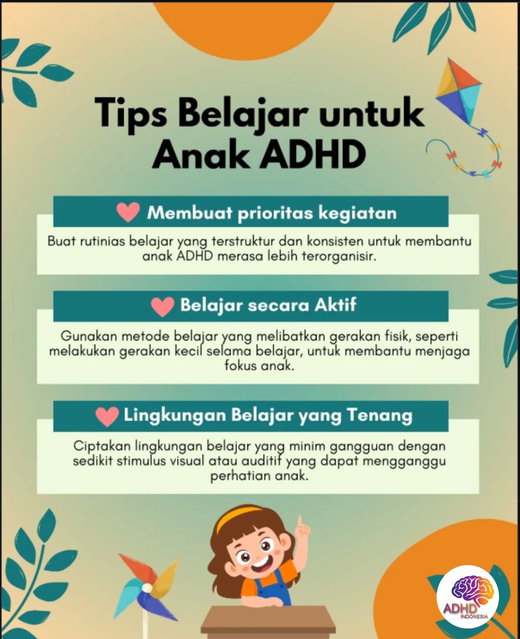 Strategi Belajar yang Cocok untuk Anak ADHD di Kabupaten Sidoarjo